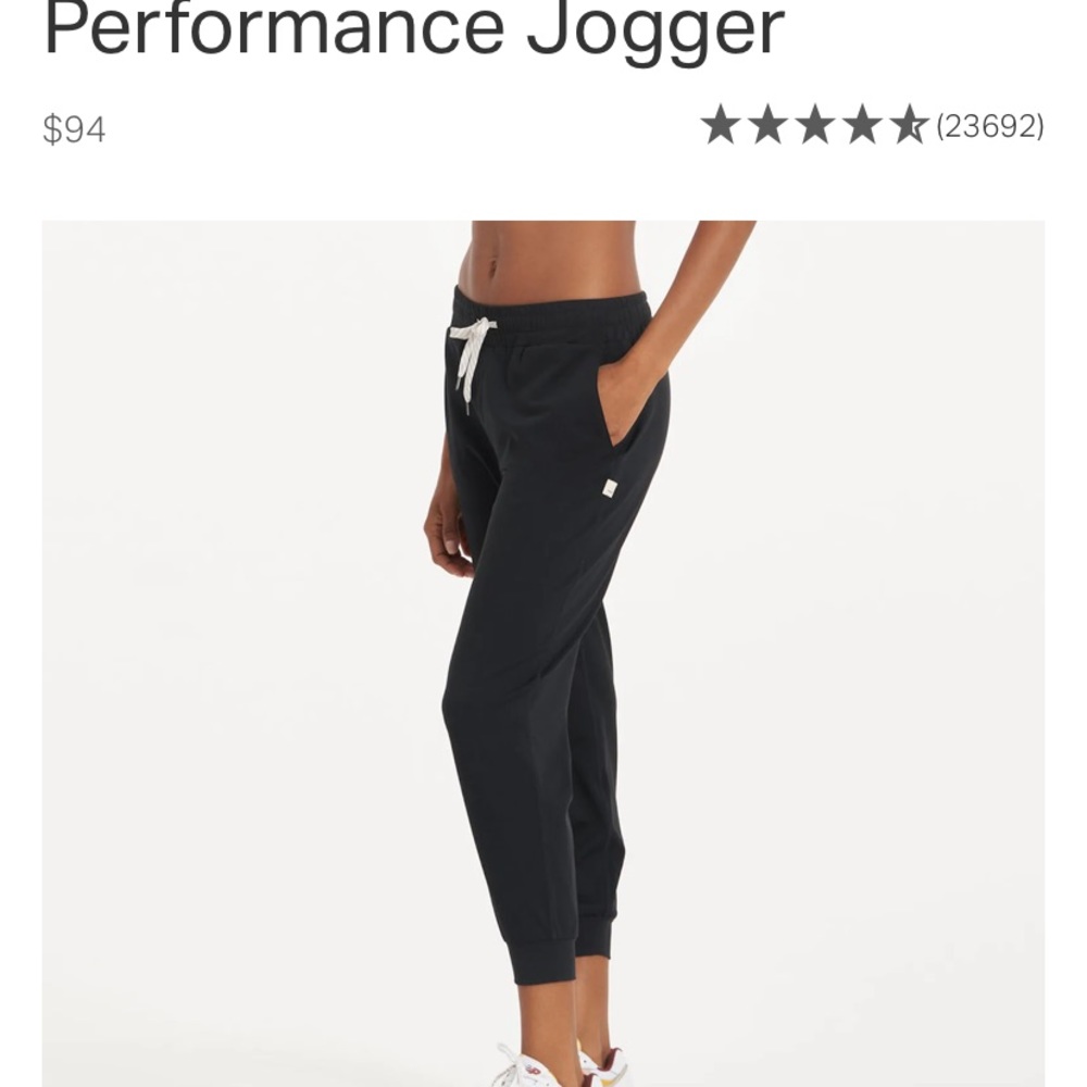 Vuori performance jogger (black)